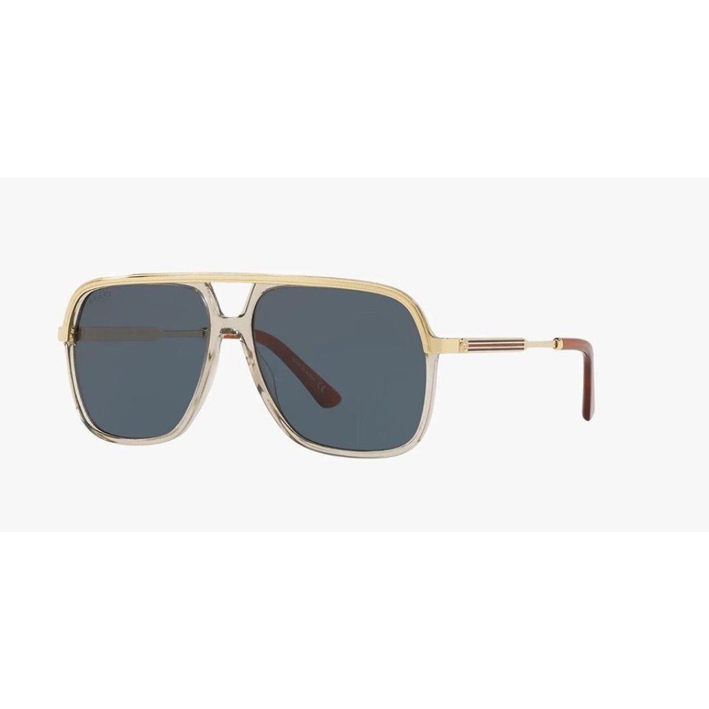 Gucci Unisex Rectangular Sunglasses w/Blue UV Protective Lens GG0200S - Picture 1 of 4